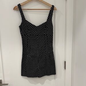 Zara Black & White Polka Dot Romper